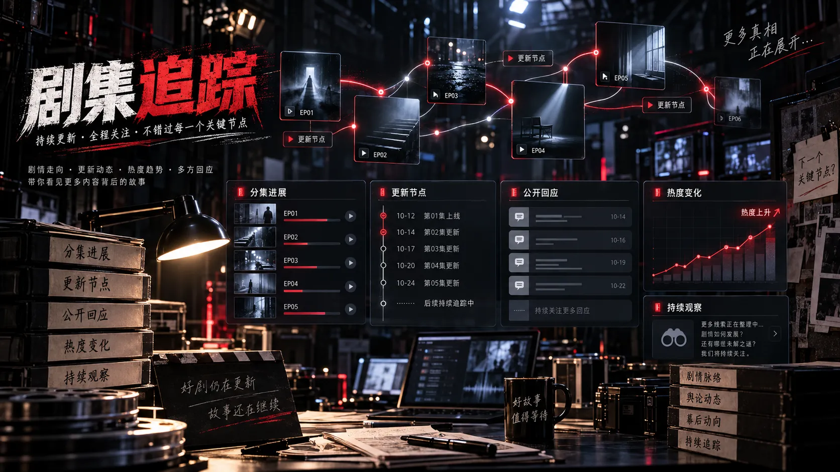 系列作品公开追更与档案场景